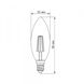 LED лампа TITANUM Filament C37 4W E14 4100K