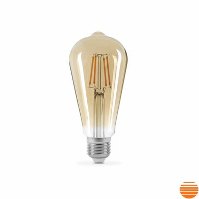 LED лампа TITANUM Filament ST64 6W E27 2200K бронза