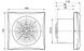Вытяжной вентилятор Soler&Palau Silent-200 CZ Marble White Design-4C 5210626200 фото 2