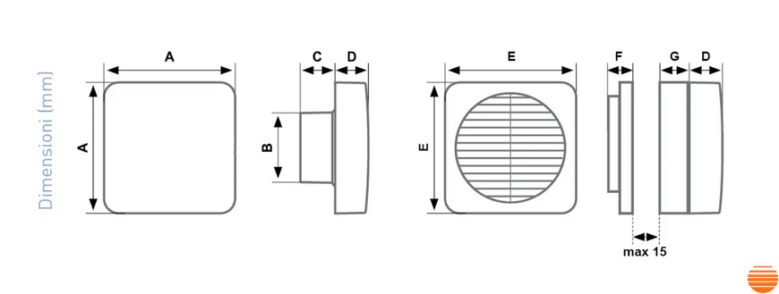 Вытяжной вентилятор Aspira ASPIRVELO AIR 15/6&rdquo; НТ AP3084 фото