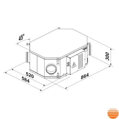Приточно-вытяжная установка Вентс ВУТ2 250 ПУ ЕС 5645853698 фото