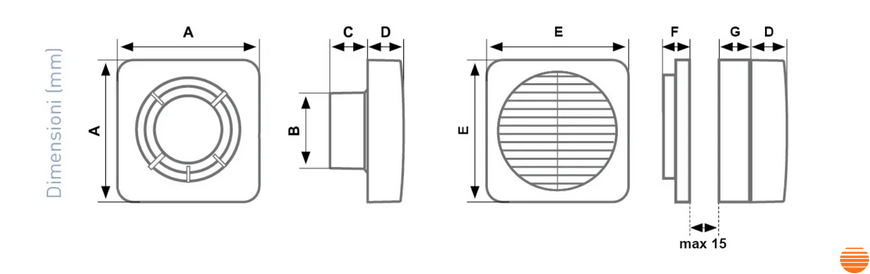 Вытяжной вентилятор Aspira Aspirvelo Matic 12/5&rdquo;S AP3032 фото