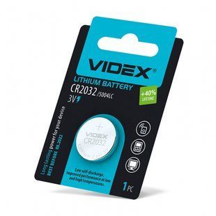 Батарейка литиевая Videx CR2032 1шт BLISTER CARD CR2032 1B фото
