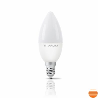 Светодиодная лампа TITANUM C37 6Вт E14 3000К