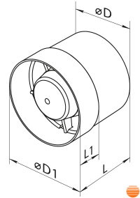 Канальний вентилятор Blauberg Tubo 100 Т 0000214673 фото