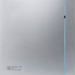Витяжний вентилятор Soler&Palau Silent-200 CHZ Silver Design-3C 5210606000 фото