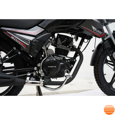 Мотоцикл FT200R Forte чорно-червоний