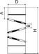 Коліно димоходу 0-90° (поворотне) одностінне Ø180 нерж. товщина 0,5 мм