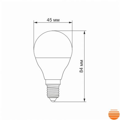 LED лампа TITANUM G45 6W E14 3000K