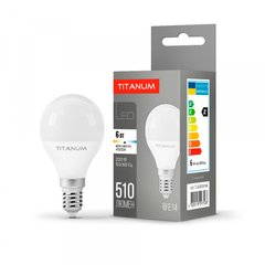 Светодиодная лампа TITANUM G45 6Вт E14 4100К