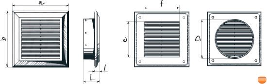 Решетка вентиляционная Blauberg Decor 180х180Rs 0000214765 фото