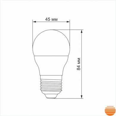 LED лампа TITANUM G45 6W E27 3000K