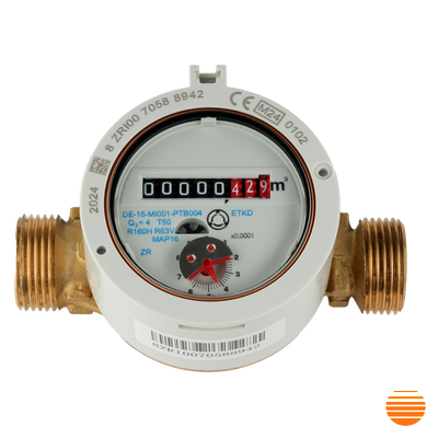 Счетчик холодной воды Ду 15 Zenner ETKD-M-CC R160 (без штуцеров) ETKD-M-CC R160 2,5 Ду 15 IP68 фото