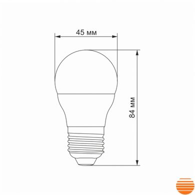LED лампа TITANUM G45 6W E27 4100K