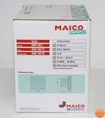 Вытяжной вентилятор Maico AWB 100 C 569864565 фото