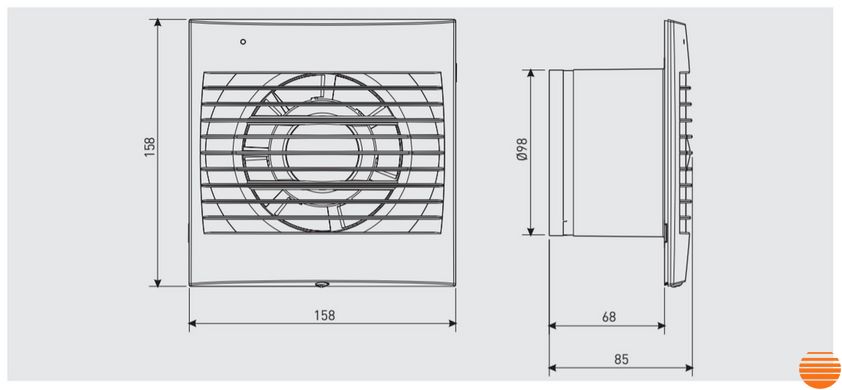 Вытяжной вентилятор Soler&Palau Decor-300 R 5210203500 фото