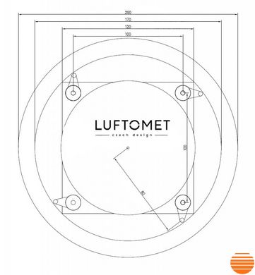 Диффузор Luftomet Lumen LL-W-C-GB-N-7W-100W LL-W-C-GB-N-7W-100W фото