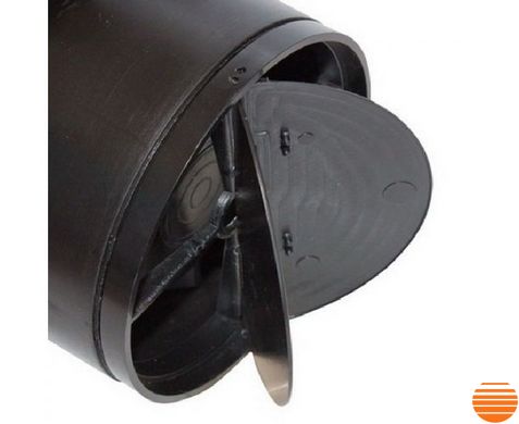 Витяжний вентилятор MMotors ММ-Р 06 (90м³/год) скло квадрат з зворотним клапаном чорний глянець 0788 фото