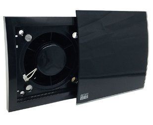 Вытяжной вентилятор MMotors ММ-Р 06 стекло овал, черный матовый 569864785 фото