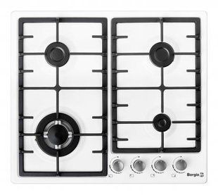 Варильна поверхня газова BORGIO 6942-15 FFD White Enamelled 8697405240197 8697405240197 фото