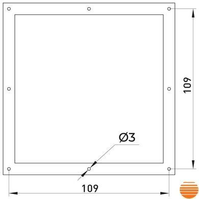 Решетка с фильтром E.NEXT e.climat.filter.pro.97 97х97мм, IP55