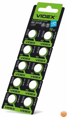 Батарейка часовая Videx AG 8/LR1120 BLISTER CARD 10 шт