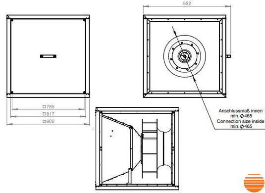 Кухонный вентилятор Ruck MPC 560 D4 F4 T30 146478 фото