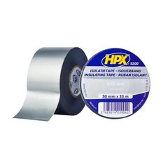 Изоляционная лента ПВХ HPX 5200 50мм х 33м х 0,15мм серая