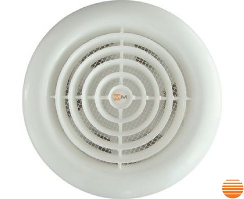 Витяжний вентилятор MMotors ММ 100 круглий із зворотним клапаном білий 1167 фото