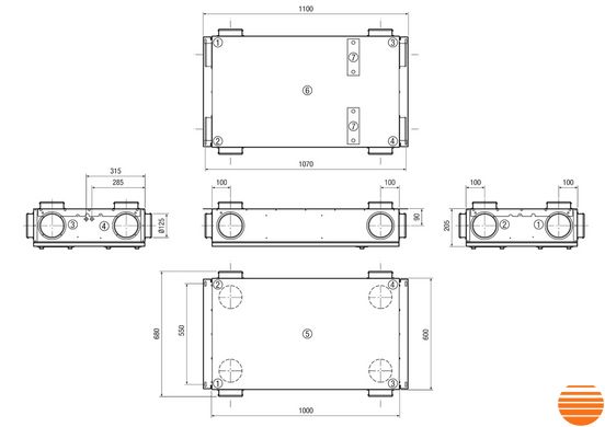 Припливно-витяжна установка Maico Trio QZ-ARV 5645853571 фото