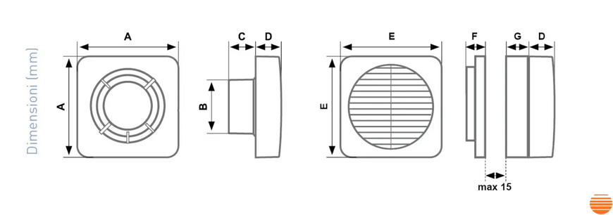 Вытяжной вентилятор Aspira ASPIRVELO 12/5&rdquo; AP3002 фото