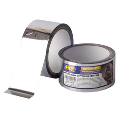 Металлизированная самоклеящаяся лента (металлизированный скотч) HPX Silver Tape, 50мм x 25м