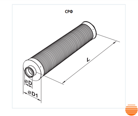Шумоглушитель Вентс СРФ 150/500