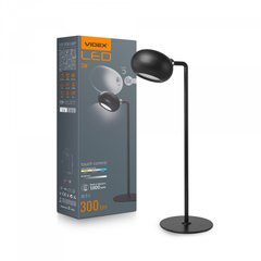 LED настольная лампа с аккумулятором VIDEX VLE-TF18B 3W 3000-5500K Черная