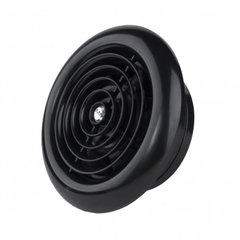 Вытяжной вентилятор MMotors ММ 100 (60 м³/год) круглый с обратным клапаном черный 1818 фото