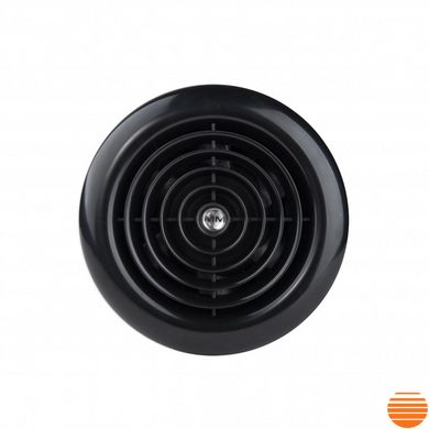 Витяжний вентилятор MMotors ММ 100 (60 м³/год) круглий із зворотним клапаном чорний 1818 фото
