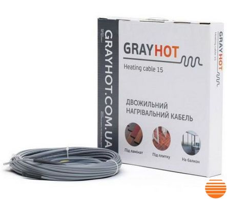 Електрична тепла підлога GrayHot 129Вт 9м 89659499 фото