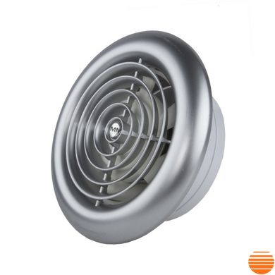 Вытяжной вентилятор MMotors ММ 100 (60 м³/год) круглый с обратным клапаном серебро 1467 фото