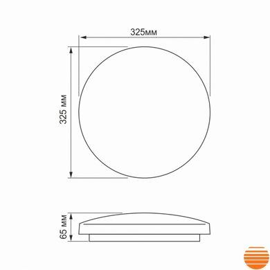 LED светильник настенно-потолочный TITANUM 24W 5000K Кольца