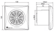 Витяжний вентилятор Soler&Palau Silent-100 CZ Marble White Design-4C 5210612000 фото 2