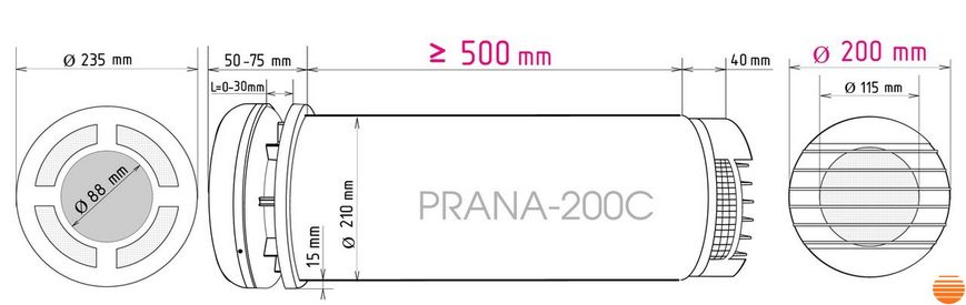 Рекуператор Prana 200C Eco Energy 34698743 фото