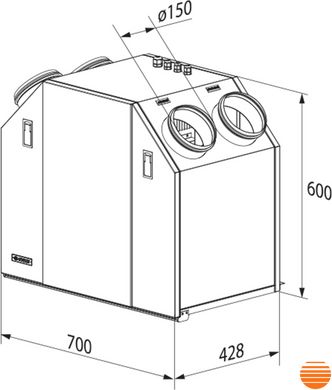Припливно-витяжна установка Вентс ВУТ 350 ЕУ ЕС 5645853689 фото