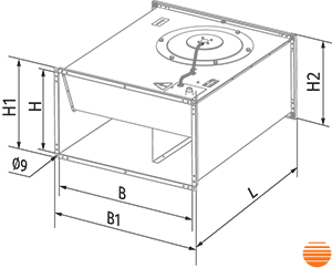 Канальний вентилятор Blauberg Box 80x50 4D Box 80x50 4D фото