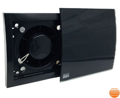 Вытяжной вентилятор MMotors ММ-Р 06 стекло овал, черный матовый 569864806 фото