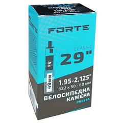 Велокамера FORTE Classic 29" х 1.95-2.125 FV Presta 48 мм